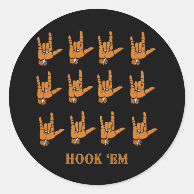 Sticker Rond Hook Em (Devant)