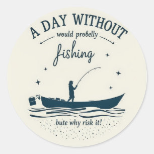 Sticker Rond Hooked on Leisure : Embrassez votre passion de la