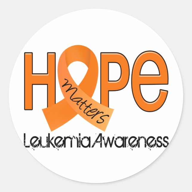 Sticker Rond Hope Matters 2 leucémie (Devant)