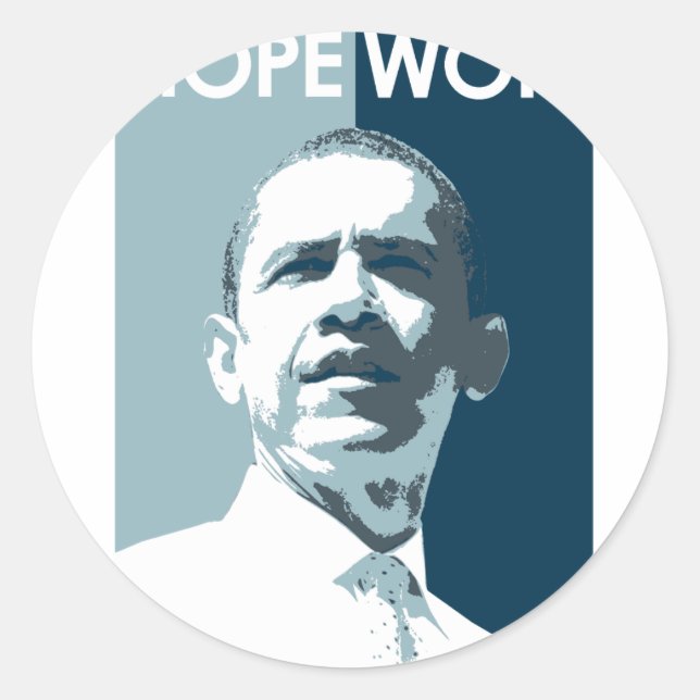 Sticker Rond Hope Won (Devant)