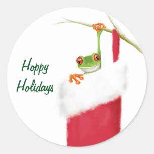 Sticker Rond Hoppy Holidays