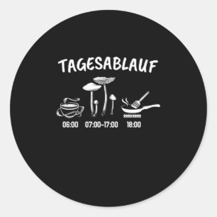 Sticker Rond Horaire du collecteur de champignons