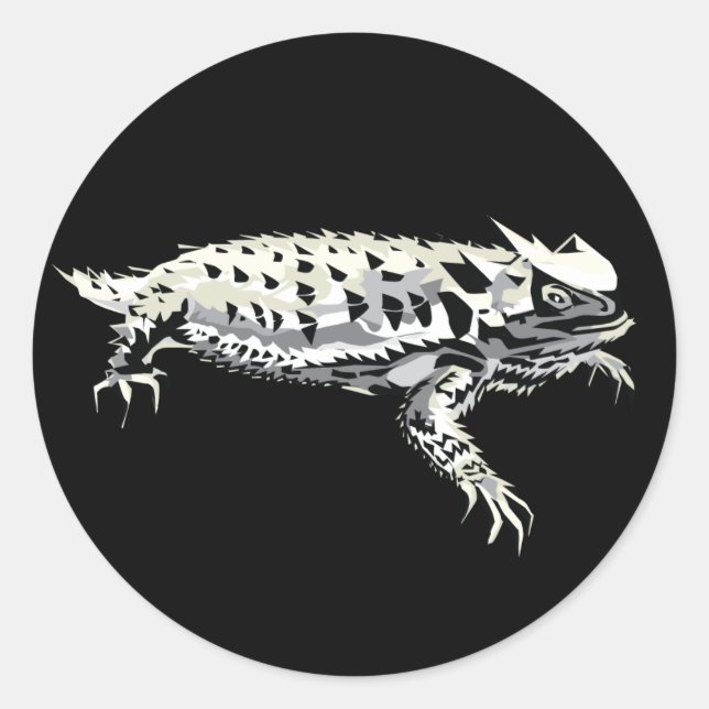 Sticker Rond Horny Toad (Devant)