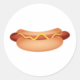 Sticker Rond Hot dog