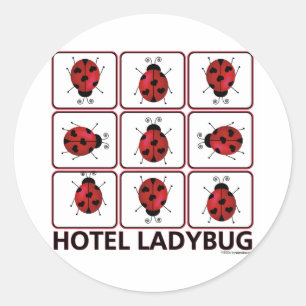 Sticker Rond Hôtel Ladybug