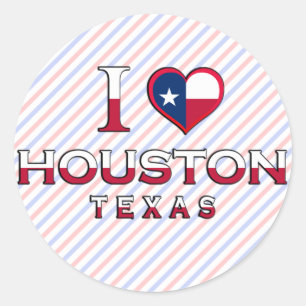 Sticker Rond Houston, Texas