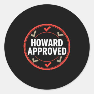 Sticker Rond Howard approuvé