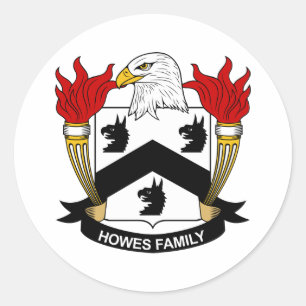 Sticker Rond Howes Family Crest