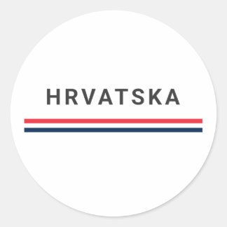 Sticker Rond Hrvatska Lines