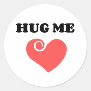 STICKER ROND HUG ME