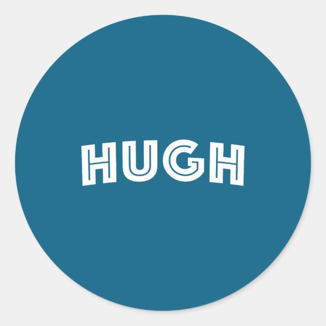 Sticker Rond Hugh  (Devant)