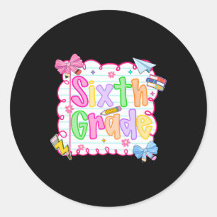 Sticker Rond Hugvyn Ck rentrée scolaire Mignon professeur prépa