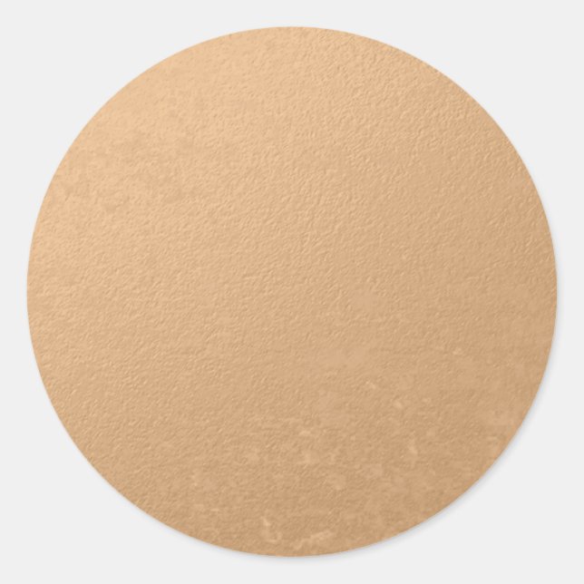 Sticker Rond Huile de bronze imprimée (Devant)