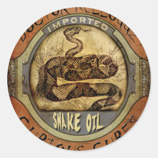 Sticker Rond Huile de serpent