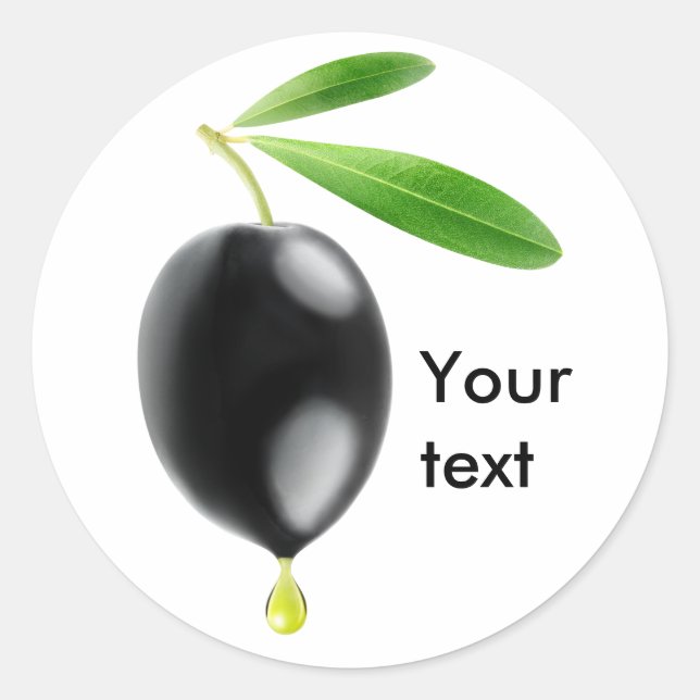 Sticker Rond Huile d'olive (Devant)