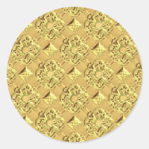 Sticker Rond Huile d'or incorporée