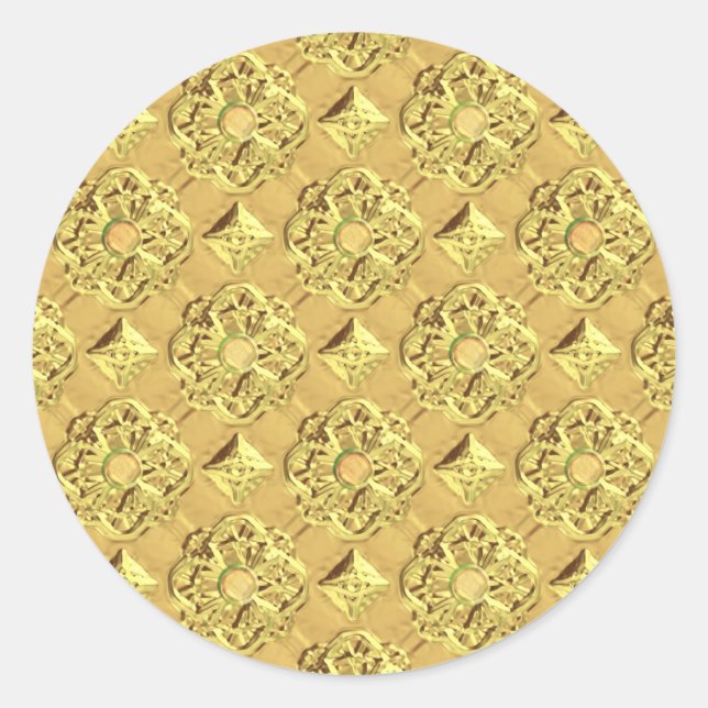 Sticker Rond Huile d'or incorporée (Devant)