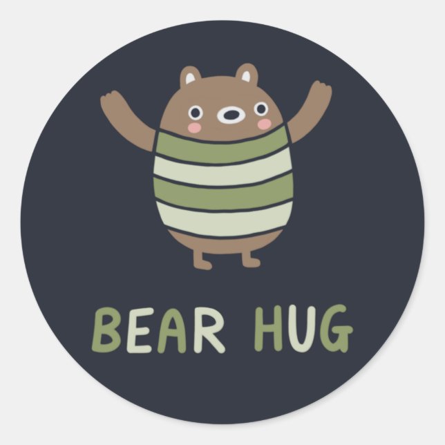 Sticker Rond Huile d'ours (Devant)