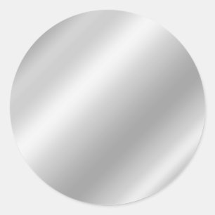 Sticker Rond Huile gris argenté clair