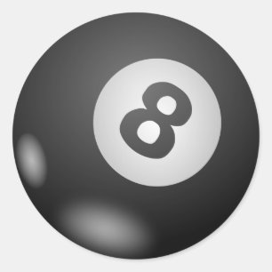 Sticker Rond Huit - 8 - Balle