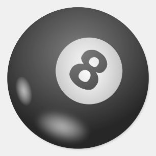 Sticker Rond Huit balles