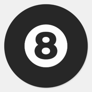 Sticker Rond Huit balles