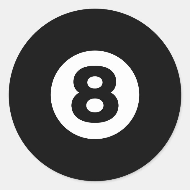 Sticker Rond Huit balles (Devant)