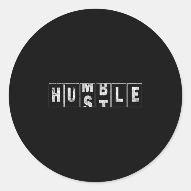 Sticker Rond Humble Devis Cool Business Design Odometer (Devant)