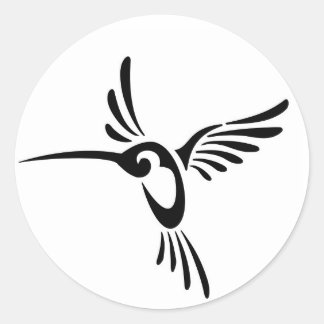Sticker Rond Humming Birds