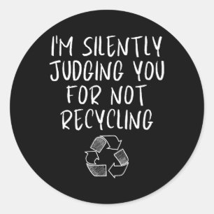 Sticker Rond Humour De l'environnement Sensibilisation Vintage 