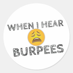 Sticker Rond Humour de salle de sport amusant