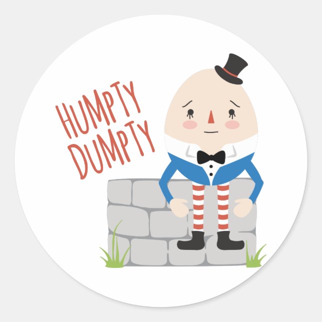 Sticker Rond Humpty Dumpty (Devant)