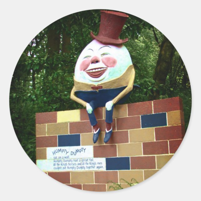 Sticker Rond Humpty Dumpty (Devant)