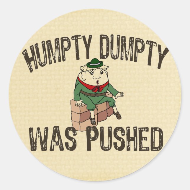 Sticker Rond Humpty Dumpty (Devant)
