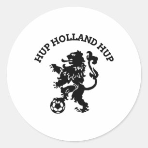 Sticker Rond Hup Holland Hup Orange Footll Soccer Ll Voyage 