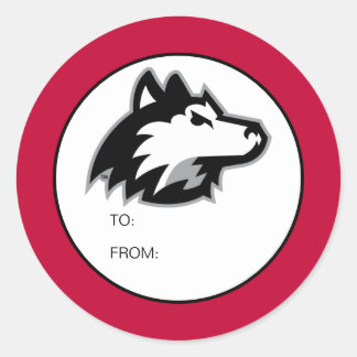 Sticker Rond Huskies du nord de l'Illinois | Graduation