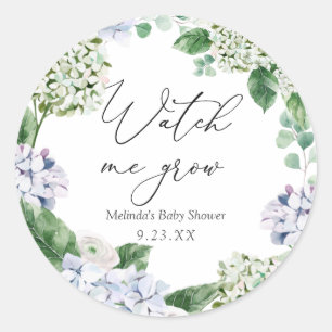 Sticker Rond Hydrangea Regardez-moi grandir la préférence Pla