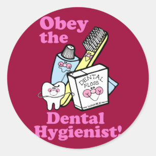 Sticker Rond Hygiéniste dentaire