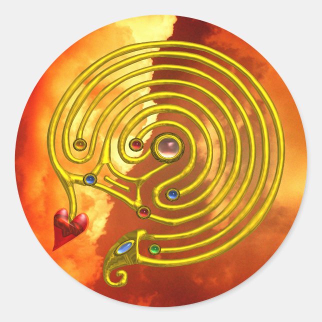 STICKER ROND HYPER LABYRINTH (Devant)