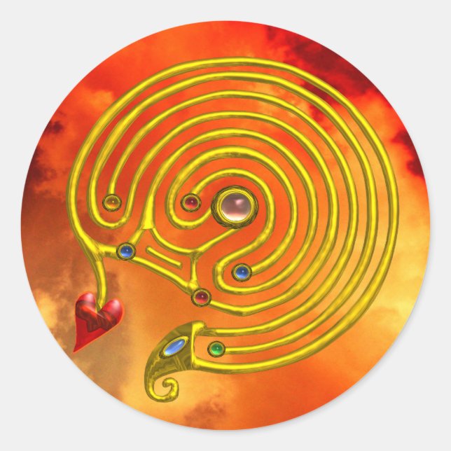 STICKER ROND HYPER LABYRINTH (Devant)