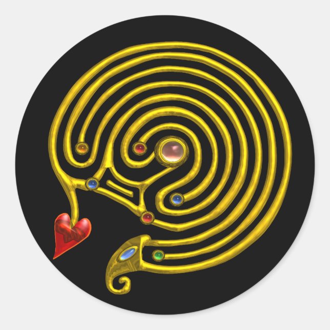 STICKER ROND HYPER LABYRINTH (Devant)