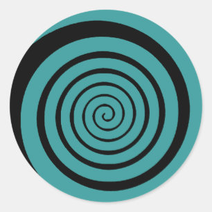 Sticker Rond hypnotic spiral