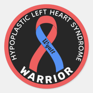 Sticker Rond Hypoplastique Syndrome du Coeur Gauche Guerrier No