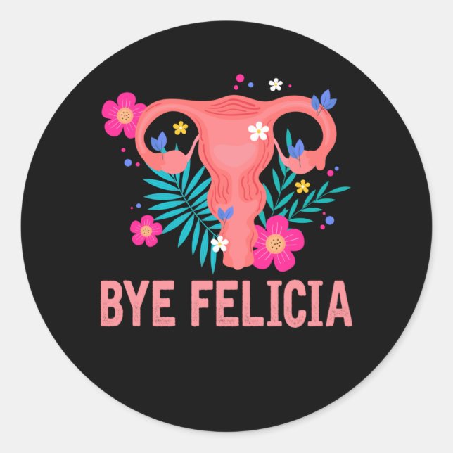 Sticker Rond Hystérectomie Récupération Chirurgie Uterus Suppre (Devant)