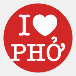 Sticker Rond I coeur (amour) Pho
