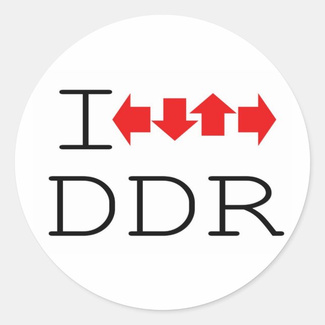 STICKER ROND I DDR (Devant)