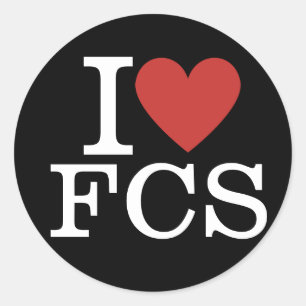 Sticker Rond I ❤️ FCS Family and Consumer Sciences