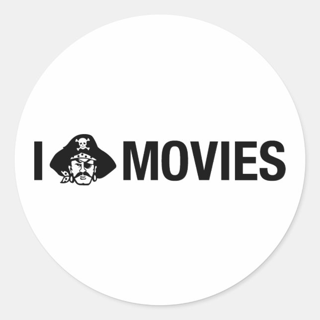 Sticker Rond i films pirates (Devant)