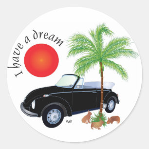 Sticker Rond I have a dream