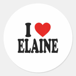 Sticker Rond I Heart Love Elaine _1
